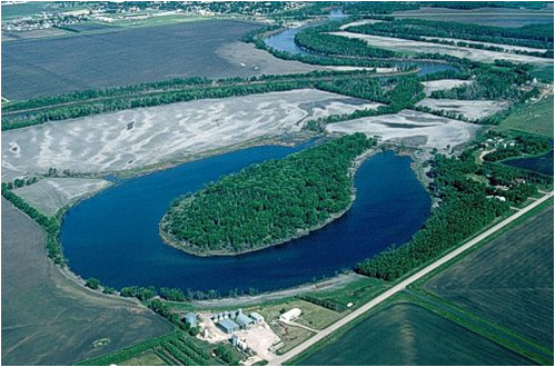 oxbow lake formation. OX BOW LAKE IS A CRESCENT